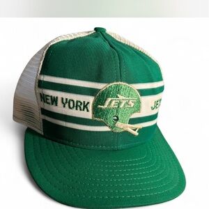 New York Jets NFL Vintage 80s Green Trucker Hat